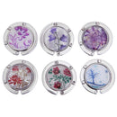 5pcs Flower Tree Foldable Hook Holder Handbag  Portable Hanger(F)