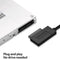 USB 2.0 to Slimline SATA 7+6 13pin Laptop CD DVD Optical Drive Adapter D2J0