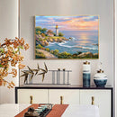 5D DIY Seaside Tower Full Square Diamond Painting Home Living Room Decoration
