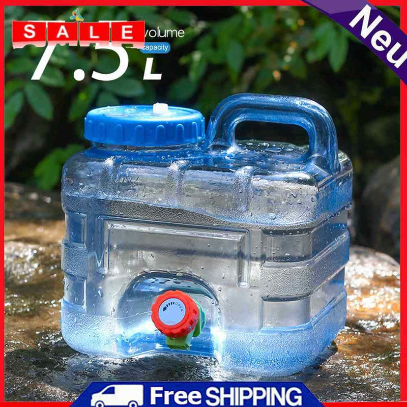 Portable Container with Faucet Camping Equipment Outdoor Water Bucket for Picnic