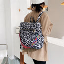 Fashion Women Backpack Animal Leopard Zebra Print Leather Handheld Backpacks