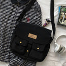 Japanese Harajuku Messenger Bag Canvas Students Shoulder Handbag Satchel Ba