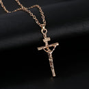 Sale Long Jewelry Women Men Necklace INRI Crucifix Jesus Chain Cross Pendant