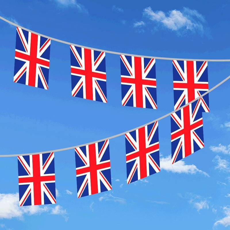 Queen Day String Flags England Flag String Hanging Banners Patriotic Celebrat