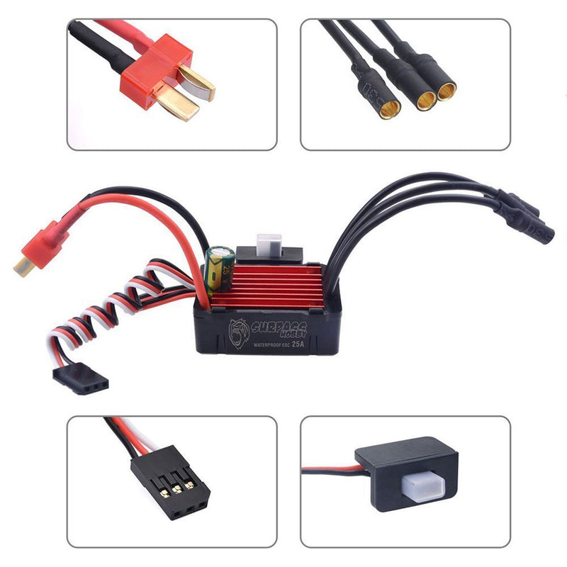 Electronic Speed Controller For RC 1/16 1/18 1/20 RC Accessories Brushless ESC