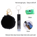 Card Grabber Keychain - ATM Card Clip Keychain for Long Nails (B16 Black)