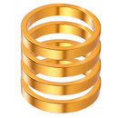 4pcs Bicycle Front Fork Washer MTB Bike Aluminum Headset Spacers Gasket Ring