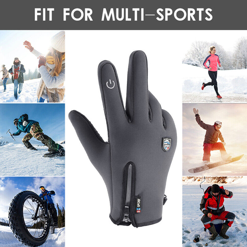 Winter Cycling Gloves Bicycle Touch Screen Full Finger Waterproof Skiing Center