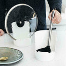 Cooking Utensil Storage Shelf Three-Layer Slots Pot Spoon Rack Lid H5H5 Y5R0