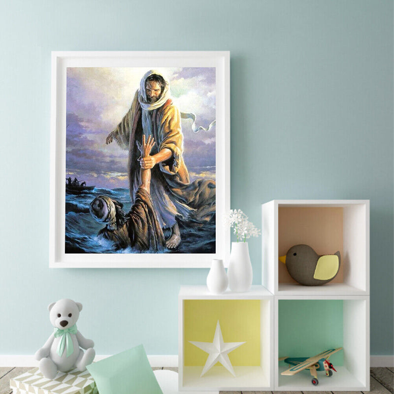Jesus Redemption Oil Paint By Numbers Kit DIY Acrylic Painting on Canvas