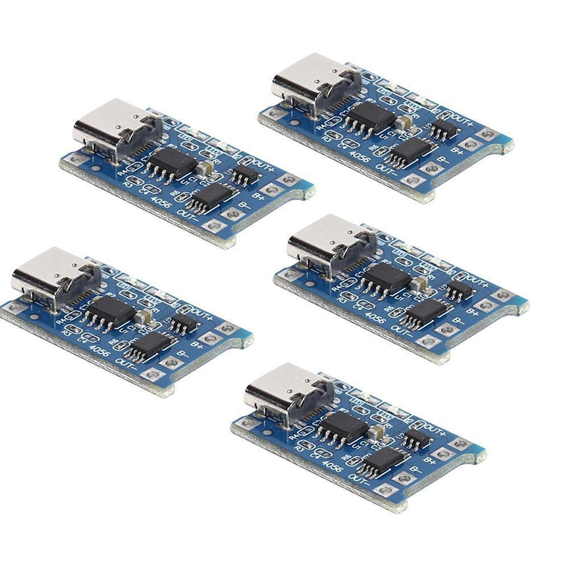 5pcs 1A 18650 TP4056 Lithium Battery Charging Board w/Protection Dual Functions