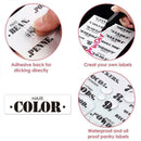 136Pcs Bathroom Labels Transparent Waterproof Room Marks Cabinet Home V2K6