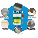 Transparent Waterproof Tile Trapping Repair Glue with Brush Mighty Sealant Paste