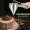 Bread Cupcake Waffle Batter Funnel Dispenser Steel V9D9 Sale B5Q8 E6B4