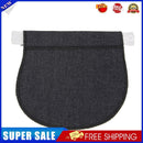 Maternity Pregnancy Adjustable Elastic Belt Pants Extend Button (Dark Blue)