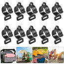 10pcs Plastic Tent Hooks Awning Pole Inner Hanger C Shape Clip (19x20x12mm)