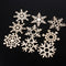Wooden Pendants Christmas Snowflake Hanging Ornaments Wood Chip Xmas Decoration