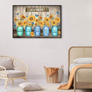 Sunflower Butterfly Oil Paint By Numbers DIY Craft Coloring Drawing Home Decor