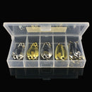 Paillette Feather Treble Hook Fishing metal Lures Spoon Spinner Crank Bait