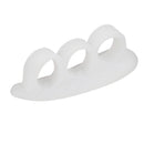 2pcs Elastic Hammer Toe Separator Pads Hallux Valgus Straightener (White)