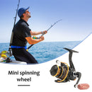 Mini Spinning Fishing Reel Metal Sea Fishing Lure Saltwater Fishing Wheel 5.2/1