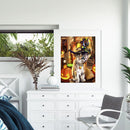 Digital Oil Painting Hand Painted Canvas Halloween Animals Art Wall Decoration
