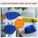 1xCar Wash Washing Microfiber Chenille Mitt Auto Cleaning Dust Glove Washer Q7O7