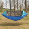 #A Camping Hammock with Mosquito Net 2 Person Aluminum Pole Tree House Swing Bed