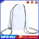 Outdoor Sports Waterproof Drawstring Backpacks Storage Knapsack (White)