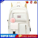 #A Nylon Backpack Korean Teenager Boys Girls School Students Book Bags Mochilas