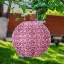 LED Solar Lamp Waterproof Painting Lantern Hanging Light Festival Decor (A)
