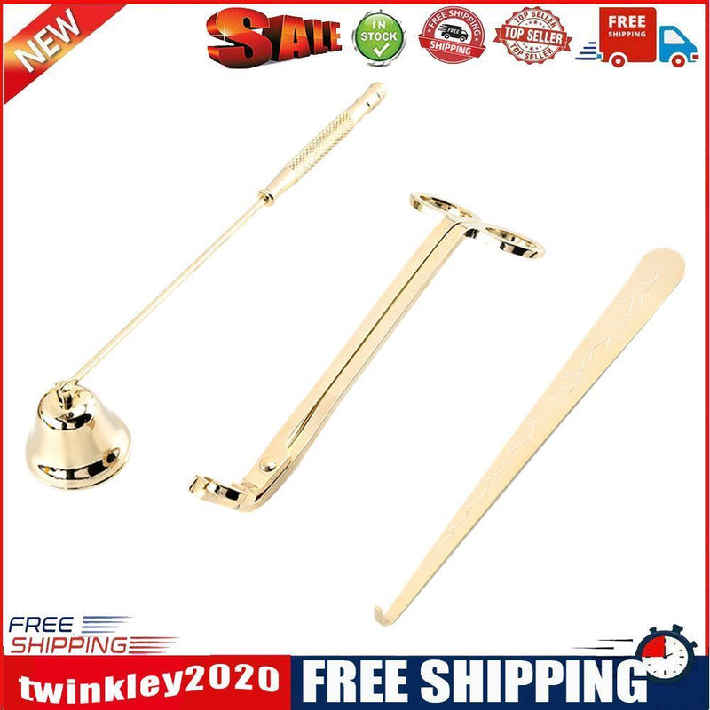Candle Wick Scissor Set Stainless Steel Snuffer Lamp Trim Hook Cutter (D)