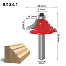 Round Over Bit with Bearing 8mm Shank Dovetail Router Bit Cutter for Woodworking