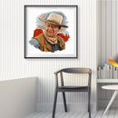 Partial Embroidery West Cowboy 3-Beach 11CT Printed Cross Stitch Cotton DIY Kit