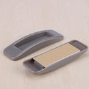 2pcs Self-adhesive Sliding Door Handles Interior Window Pull Knobs (Grey)