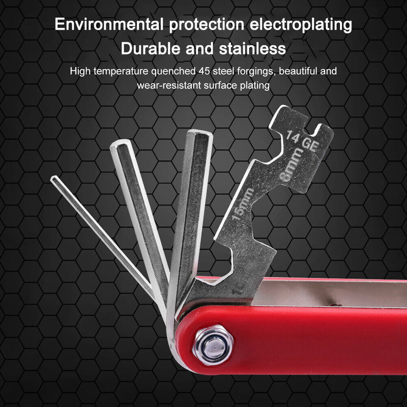 13 in 1 Bicycle Allen Wrench Screwdriver Bike Repair Maintenance Multi Tools