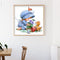Handmade Painting Girl Flower Cat Art Mosaic Kit Diamond DIY 5D Round Full Drill