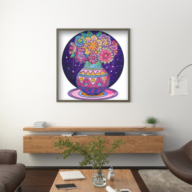 DIY Part Special Shape Diamond Painting Kit 5D vase Drawing