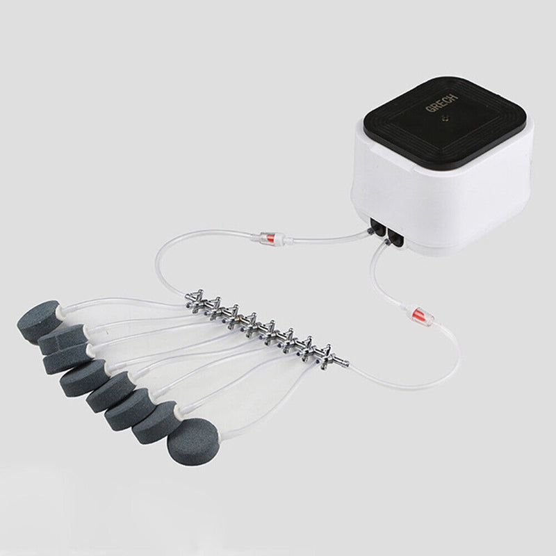 Air Oxygen Pump Aquarium Fish Tank Stainless Steel Splitter Hose (8 Ways) Newly