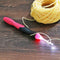 9 in 1 USB Light Up Crochet Hooks Knitting Needles LED Sewing Set Kit (Red)