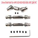 For WPL 6WD B14 B24 B16 B36 Metal Drive Shaft Transmission Drive Shaft 6x6