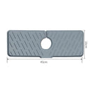 Silicone Faucet Mat for Kitchen Sink Splash Guard Bathroom Faucet Dark Grey
