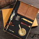 Birthday Stationery Gift Box Retro Craft Calligraphy Feather Writing Dip Pen Set