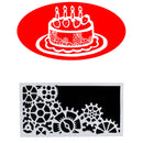 Gear Pattern Cake Stencil Fondant Baking Mold Template Decorating Tool