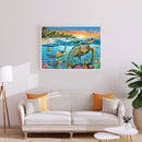 Sea Turtle 5D DIY Diamond Painting Rhinestone Full Round Drill for Room (J844