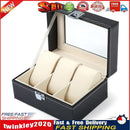 3 Slots Leather Watch Box Jewelry Bracelet Case Holder Necklace Organizer Newly
