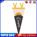 Outdoor Camping Bunting Pennant Garland Tent Scene Layout Triangle Hanging