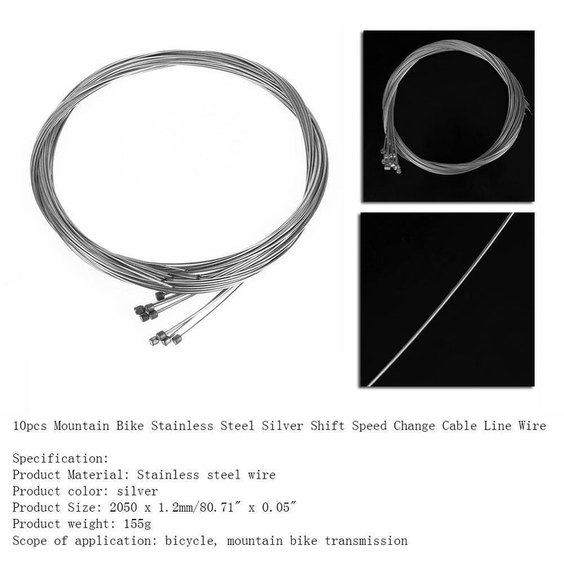 10pcs 180 cm bicycle brake cable mountain bike road bike brake wire