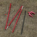 Thickened Desktop Light Pole Support Bracket Ground Nails Camping Accessori