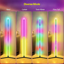 Aluminum Alloy Symphony RGB Floor Lamp Dimmable Color Changing LED Foot Lamp